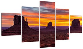 Obraz - Monument Valley v Arizonie (125x70 cm)