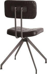 Designerskie krzesło pikowane z ekoskóry Ashton D03