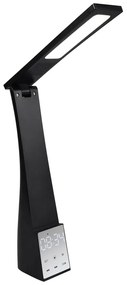 Lampa stołowa LED z timerem w kolorze matowej czerni (wys. 45 cm) Linus – Trio