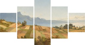 Obraz - Alexandre Calame, Swiss Landscape, reprodukcje (125x70 cm)