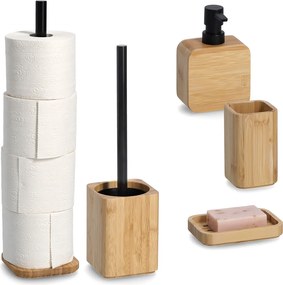 Szczotka do WC z pojemnikiem, bambus, ZELLER