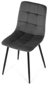Zestaw krzeseł do jadalni CT-281 GREY4, 4 szt.
