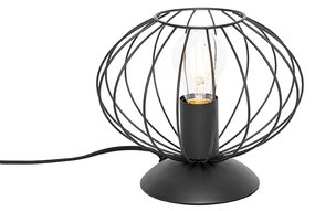 Przemysłowa lampa stołowa czarna - MargaritaDesignerski Oswietlenie wewnetrzne