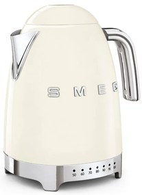Kremowy czajnik elektryczny ze stali nierdzewnej 1,7 l Retro Style – SMEG