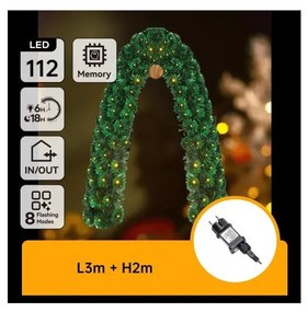 Aigostar - Zewnętrzna świąteczna dekoracja LED 112xLED/3,6W/230V 2m IP44