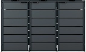 Zabudowa śmietnikowa 240L trzykomorowa, antracyt