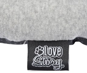 Jasnoszare legowisko dla psów 70x58 cm Graphene – Love Story