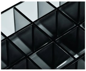 Organizer łazienkowy na kosmetyki z plastiku z recyklingu w kolorze matowej czerni Lip Station – iDesign