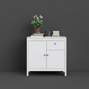 Biała niska komoda 82x80 cm Madrid – Tvilum