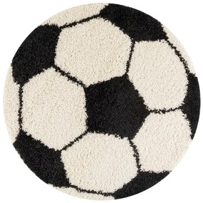 Czarno-kremowy dywan dziecięcy ø 120 cm Fun – Ayyildiz Carpets