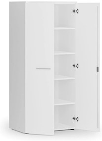 Szafa biurowa z drzwiami PRIMO WHITE, 800 x 500 x 1781 mm, biały