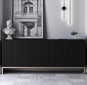 Komoda TAL 3D 168 czarna mat