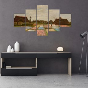 Obraz - Vincent van Gogh, Flower Beds in Holland, reprodukcje (125x70 cm)