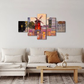 Obraz - Moulin Rouge, Paryż, Francja (125x70 cm)