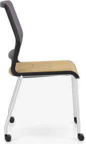Krzesło konferencyjne na nogach Xilium Frame Chair 4L Mesh oparcie z siatki