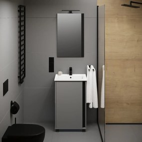 Lustro łazienkowe FOX 45.5 cm czarne KROFAM