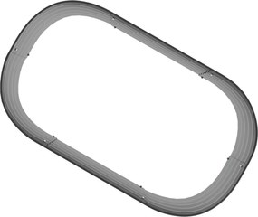 Outsunny Hochbeet Donica Warzywna, modularne łóżko wysokie, zabezpieczone krawędzie, design bez dna,  105 x 62 x 30 cm, Srebrny