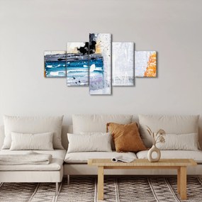 Obraz - Abstrakcyjne pociągnięcia (125x70 cm)