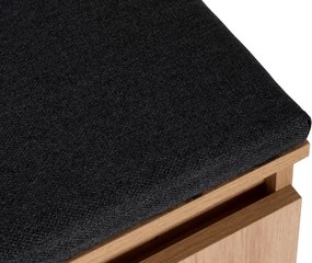 Wieszak do przedpokoju z siedziskiem Nivotis 60 cm szafka na buty panel dąb artisan loft