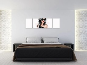 Obraz - Modna kobieta (170x50 cm)