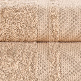 4Home Ręcznik bawełniany Deluxe beżowy, 50 x 100 cm, zestaw 2 szt., 50 x 100 cm