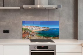 Panel szklany do Kuchni Nadmorska Plaża o Poranku