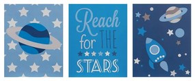 Obrazki dziecięce zestaw 3 szt. 16x20 cm Reach for the Stars – Premier Housewares