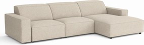 Narożnik modułowy Cursal A prawy – sofa narożna 284 x 166 cm, kremowy Raven 24, nowoczesny design