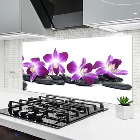 Panel Szklany do Kuchni Orchidea W Klimacie Spa