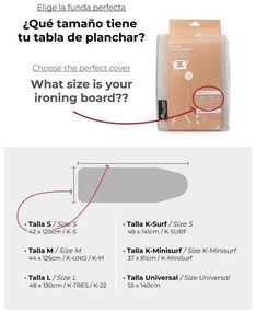 Pokrowiec na deskę do prasowania 141x48 cm K-Surf – Rolser