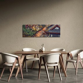 Obraz - Qintai Road, Chengdu, Chiny (z zegarem) (90x30 cm)