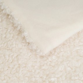 Biały koc z materiału sherpa 130x160 cm Sherpa – Casa Selección