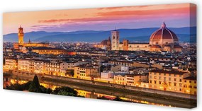 Fotoobraz na płótnie Nocna Panorama przy Katedrze