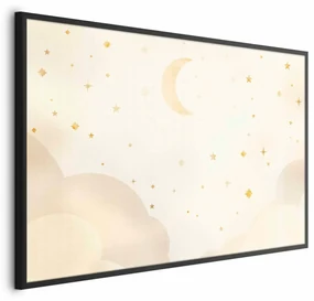 Plakat Rozgwieżdżona noc 42x29,7 cm z ramą czarną bez marginesu ARTGEIST B