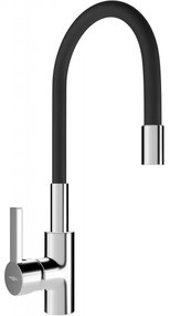 Mexen Flex bateria kuchenna, chrom/czarna - 670900-07