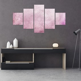 Obraz - Mandala na różowej ścianie (125x70 cm)