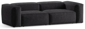 Ciemnoszara sztruksowa sofa 264 cm Bergano – Cosmopolitan Design