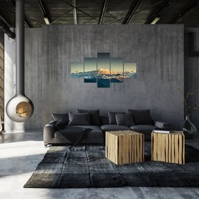 Obraz - szczyty górskie (125x70 cm)