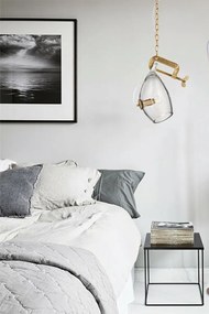 Oryginalna lampa wisząca ze szklanym kloszem Vice