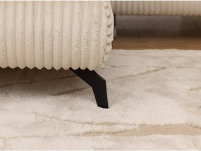 Beżowy sztruksowy narożnik (lewostronny/w kształcie litery L) Marbeya – Ropez