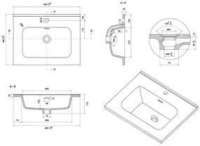 Szafka pod umywalkę LOV 60 cm szaro-zielony półmat KROFAM