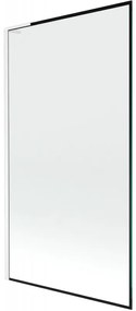 Mexen Next L parawan nawannowy 1-skrzydłowy 100 x 150 cm, czarny wzór, biały - 895-100-000-03-70-20