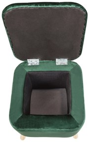 Pufa do salonu EMMA, welurowa, z miejscem do przechowywania, 42, 5 cm, WENKO