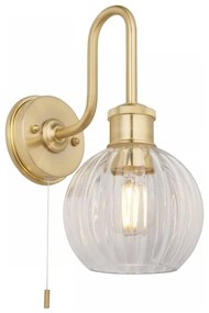 Endon 95507 - Kinkiet łazienkowy KENDALL 1xE27/10W/230V IP44 mosiądz