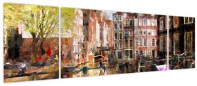 Obraz - Amsterdam (170x50 cm)