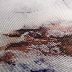 Obraz - Fioletowy marmur N⁰1 (z zegarem) (90x30 cm)