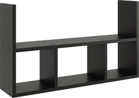 Czarna Minimalistyczna Półka Wisząca F6-L22