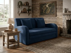 Rozkładana sofa dwuosobowa ARIO NUBE, ciemnoniebieska