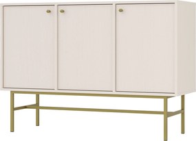 Komoda TORINO - Beżowy / Wysokość 86 cm / 125 cm / Bez szuflad