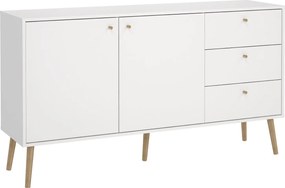 Komoda z szafką i szufladami Bodo 2+3 biały mat